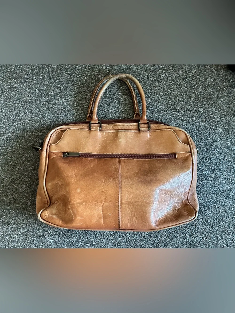 Genuine Leather Made In Colombia Brown Briefcase